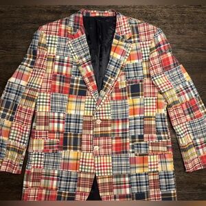 Brooks Brothers Patchwork Plaid Blazer